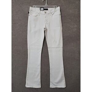 Rock Republic Kasandra Bootcut Jeans Women 6 White Low Rise Slim Fit Stretch NEW